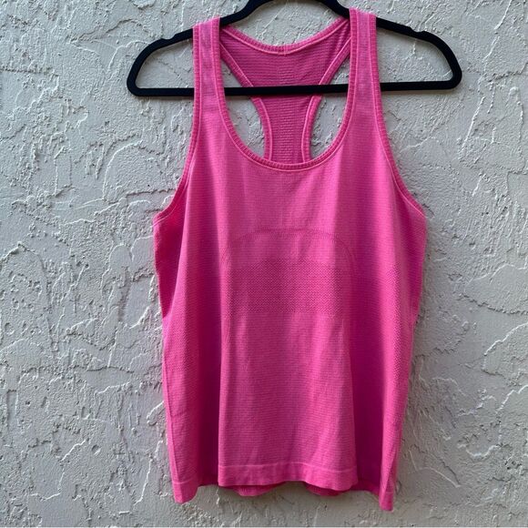 LULULEMON Tank Women 10 Run Swiftly Tech Pink Athletic Gym Casual - Picture 1 of 8